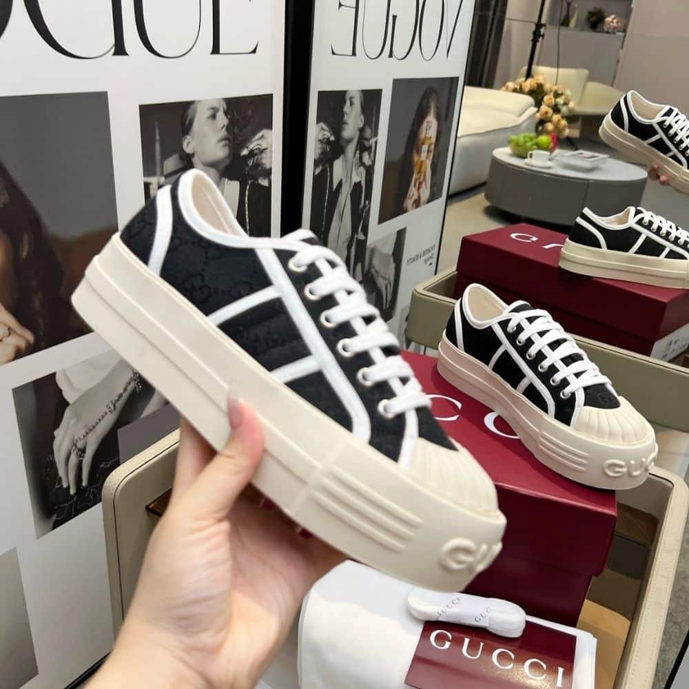 Gvc*1 Women Chunky Sneaker Black 816879 Fabzz 1062