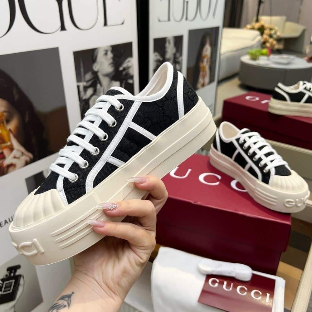 Gvc*1 Women Chunky Sneaker Black 816879 Fabzz 1062