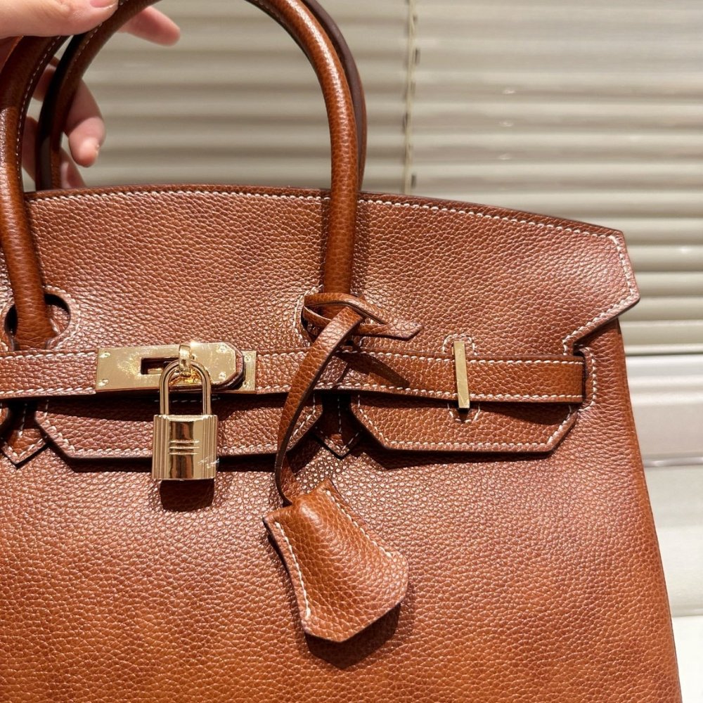 H**me5 Birkin 35 Barenia Faubourg Fauve Gold Hardware Brown 35Cm