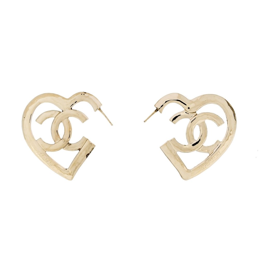 Ch**el Earrings In Gold Metal Ab7894 B07713 Ng966