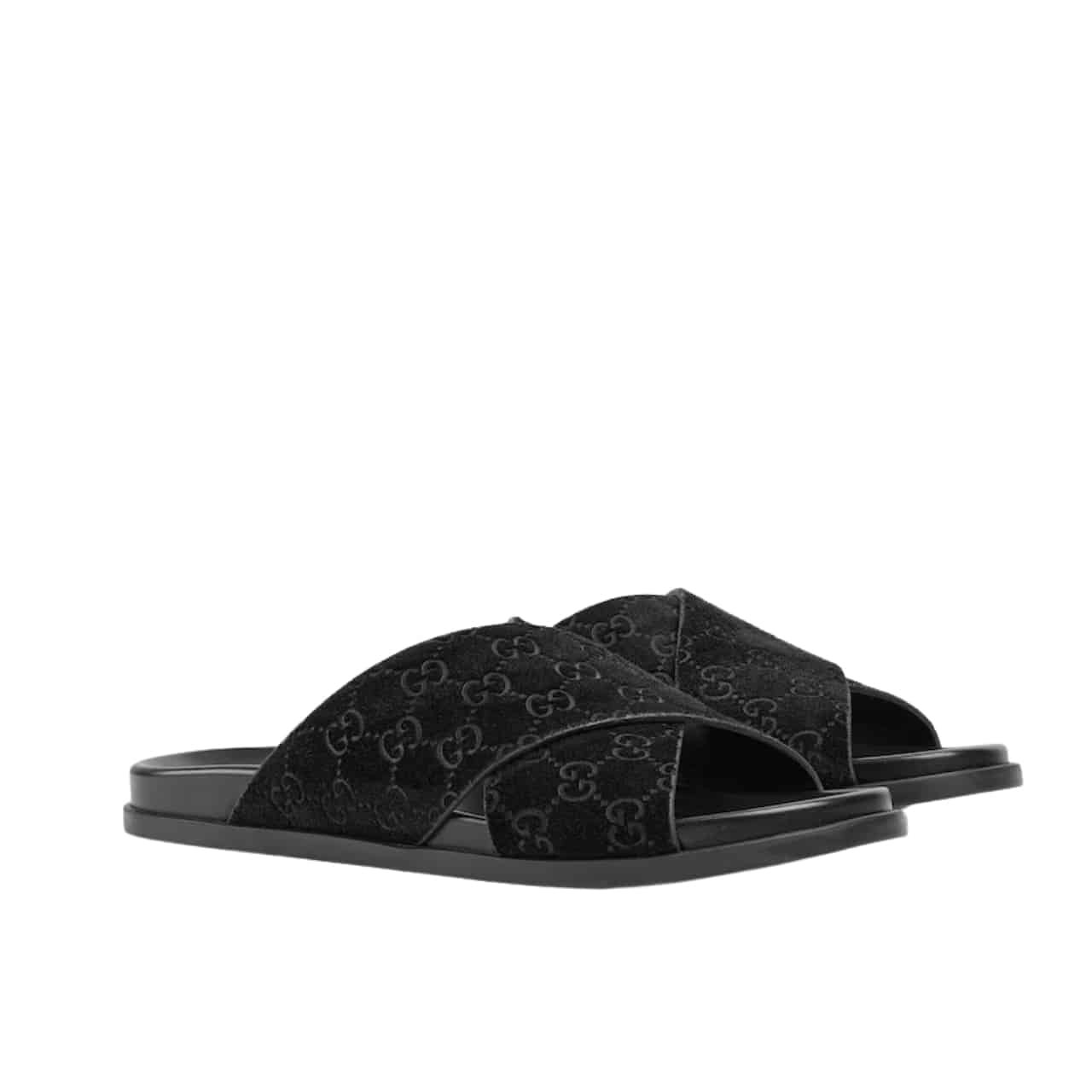 Gvc*1 Men Slide Sandal Black 834940 Aaduo 1000