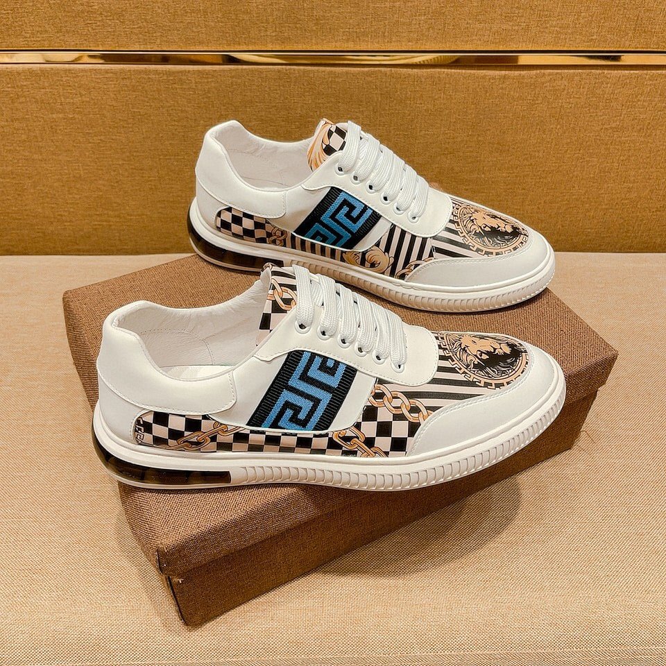 F**di Domino Fabric Low Sneakers Blue Ff
