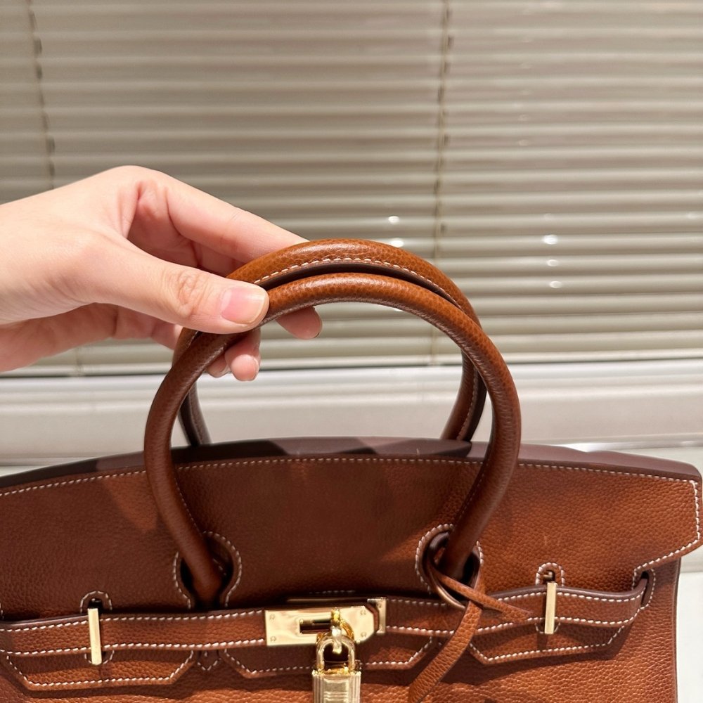 H**me5 Birkin 35 Barenia Faubourg Fauve Gold Hardware Brown 35Cm