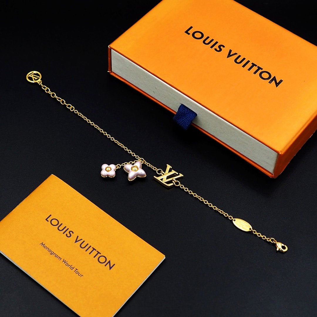 L0vis Vvtt0n Lv Floragram Bracelet Gold M1738A