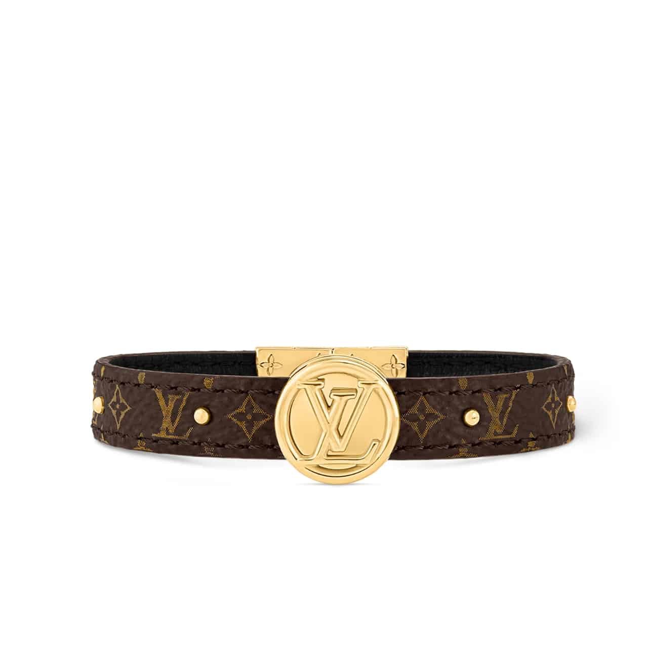 L0vis Vvtt0n Circle Reversible Bracelet Monogram Black M6173F