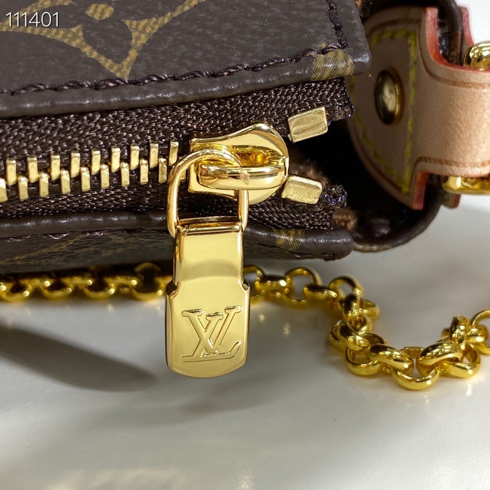 L0vis Vvtt0n Pochette Eva Monogram Canvas Brown 25Cm