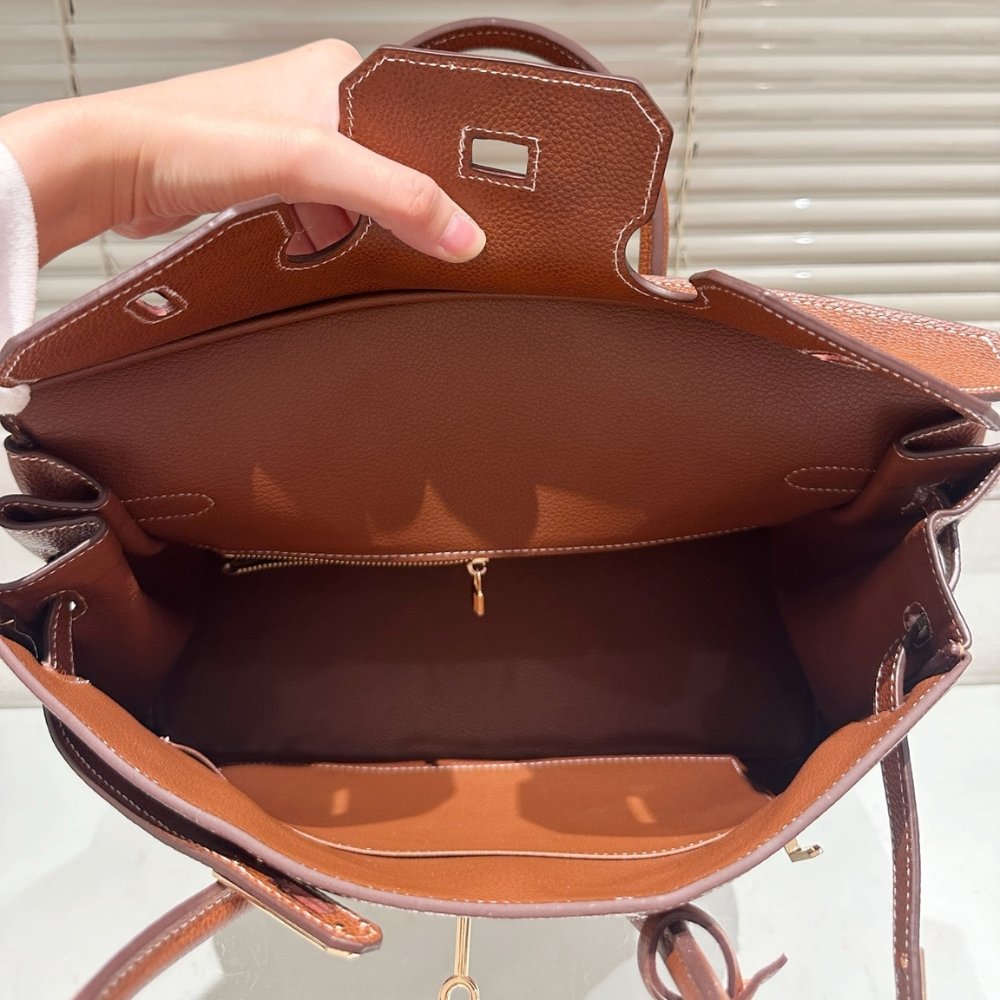 H**me5 Birkin 35 Barenia Faubourg Fauve Gold Hardware Brown 35Cm