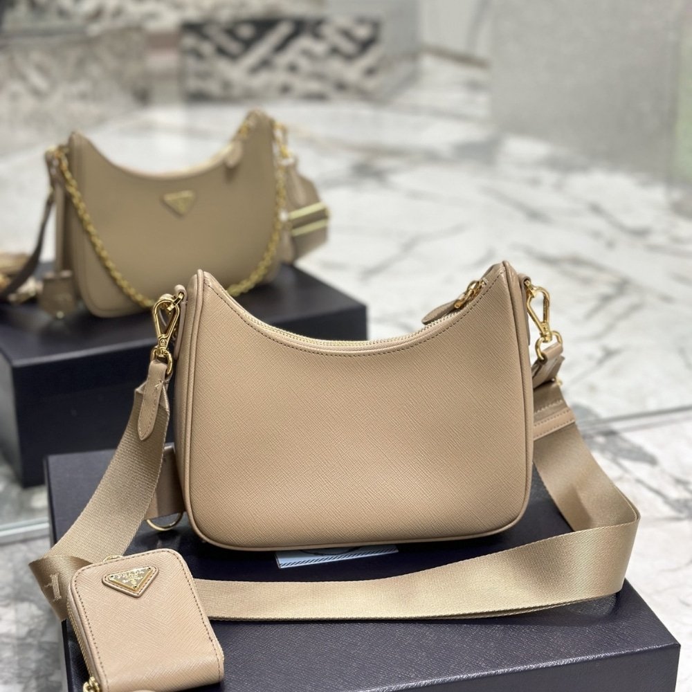 Pra*a Re Edition 2005 Re Nylon Bag Camel 22Cm 1Bh204 R064 F0Y8C V V9L