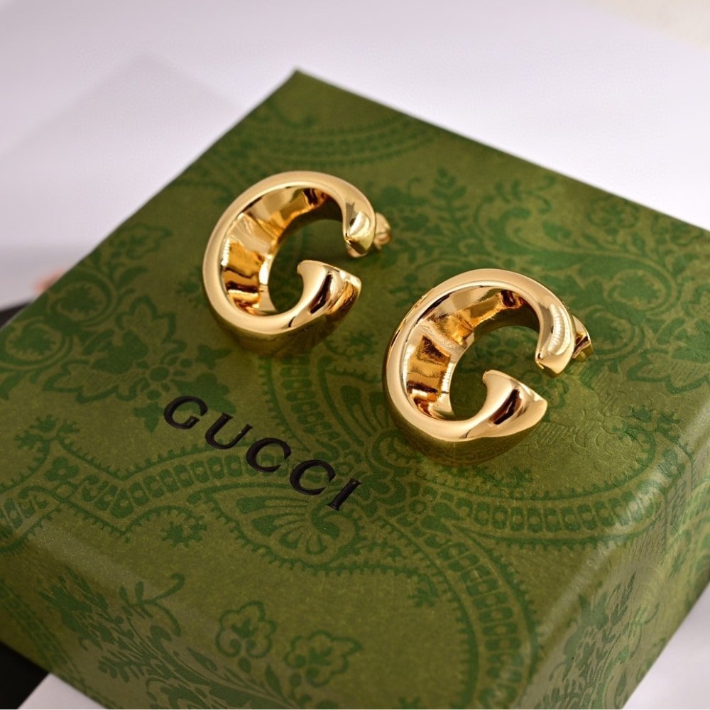 Gvc*1 Earrings With G Motif Gold 789040 I4600 8005