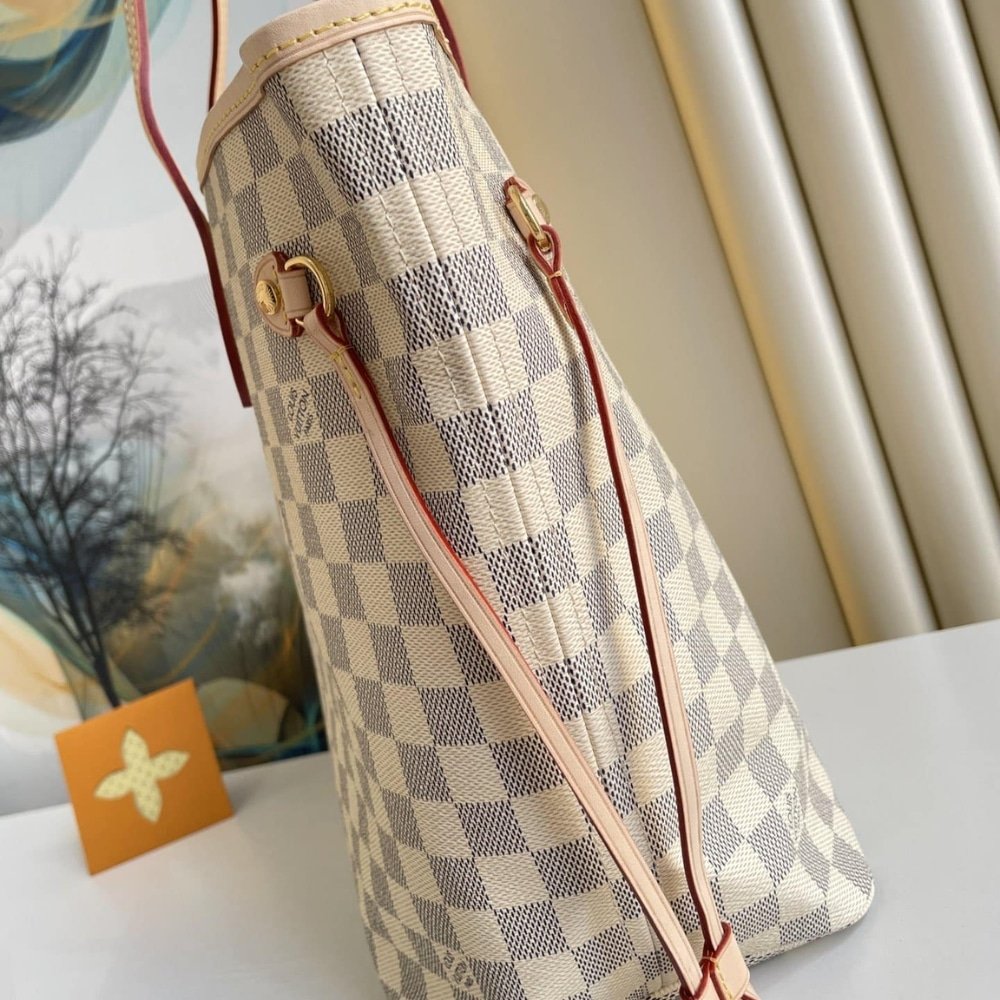 L0vis Vvtt0n Neverfull GM Damier Azur Canvas Beige 39Cm N40602