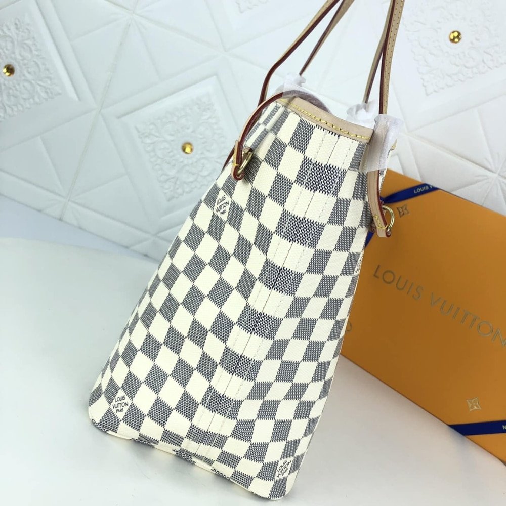 L0vis Vvtt0n Neverfull GM Damier Azur Rose Ballerine Pink 39Cm N40601