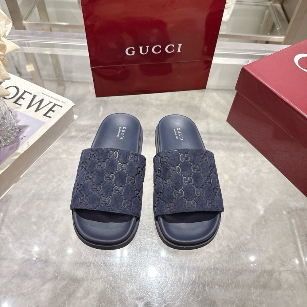 Gvc*1 Men Slide Sandal Blue ‎‎834941 Aaduo 4009