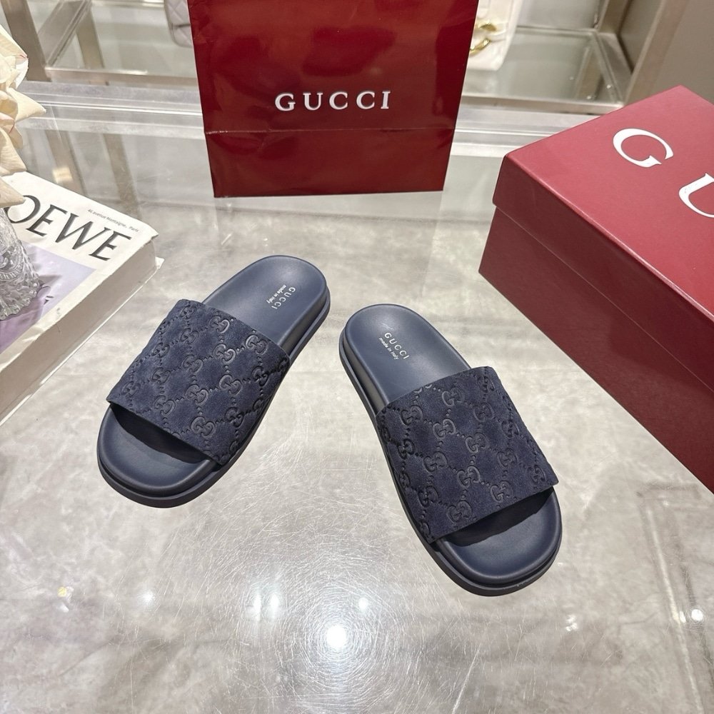 Gvc*1 Men Slide Sandal Blue ‎‎834941 Aaduo 4009