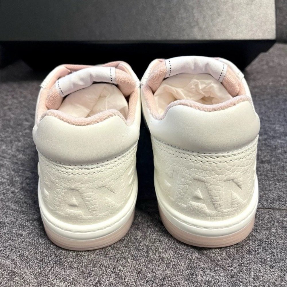 Ch**el Runner Trainer Sneakers White And Pink G35934