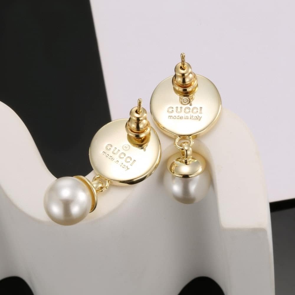 Gvc*1 Blondie Pearl Drop Earrings Gold Tone 774612 I9757 8495