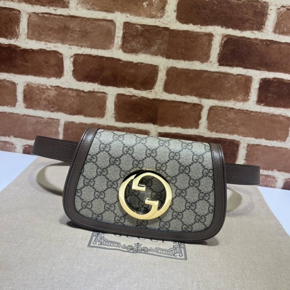 [S*per Vip 1:1] Gvc*1 Blondie Belt Bag Gg Svp*me Beige Ebony 703807 K9Gsg 8358