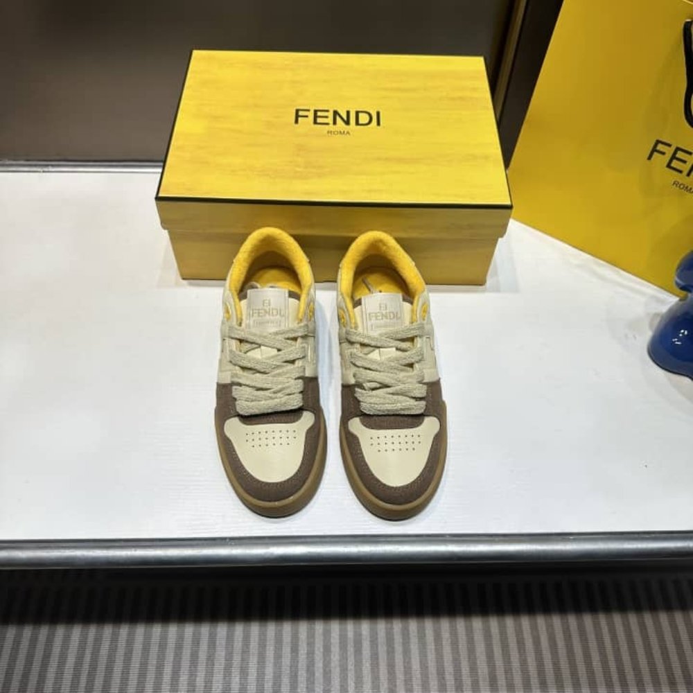 F**di Match Low Tops Beige 8E8252Ahh2F1Fhu