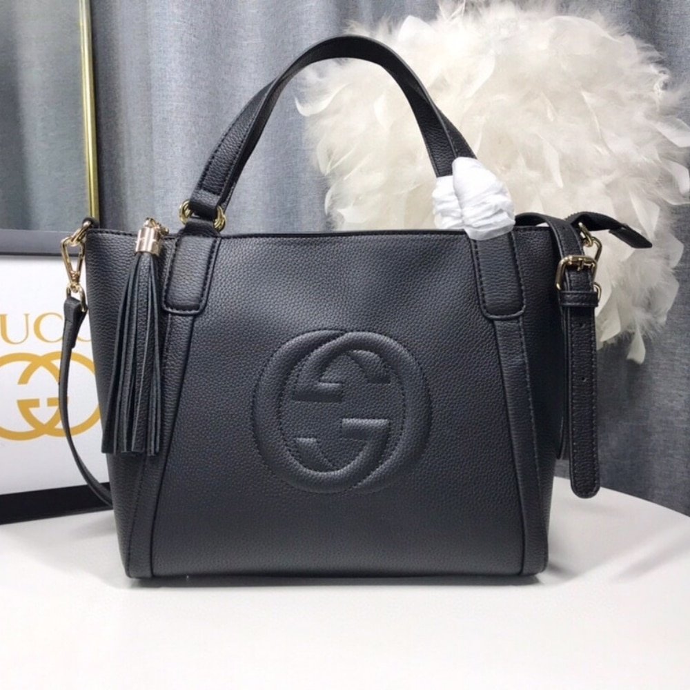 [S*per Vip 1:1] Gvc*1 Soho Small Top Handle Bag Black 35Cm 369176 A7M0G 1000