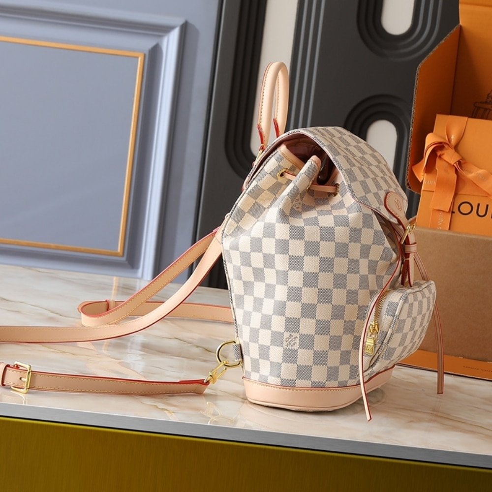 L0vis Vvtt0n Montsouris PM Damier Azur 30Cm N00120