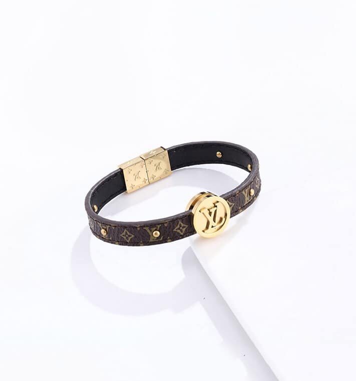 L0vis Vvtt0n Circle Reversible Bracelet Monogram Black M6173F