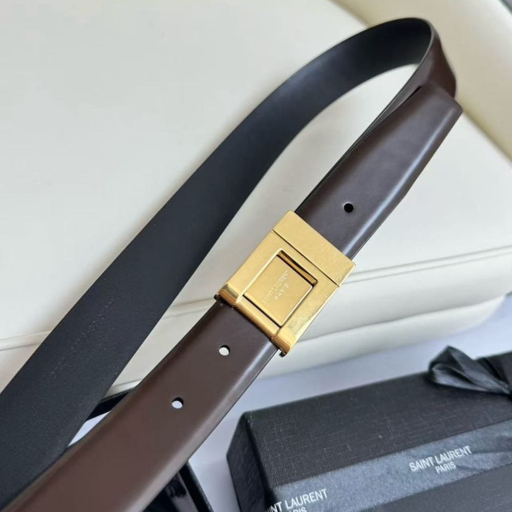 Sa1nt Lau*nt La 76 Belt In Smooth Leather Hot Wine 658517Aadvp6195