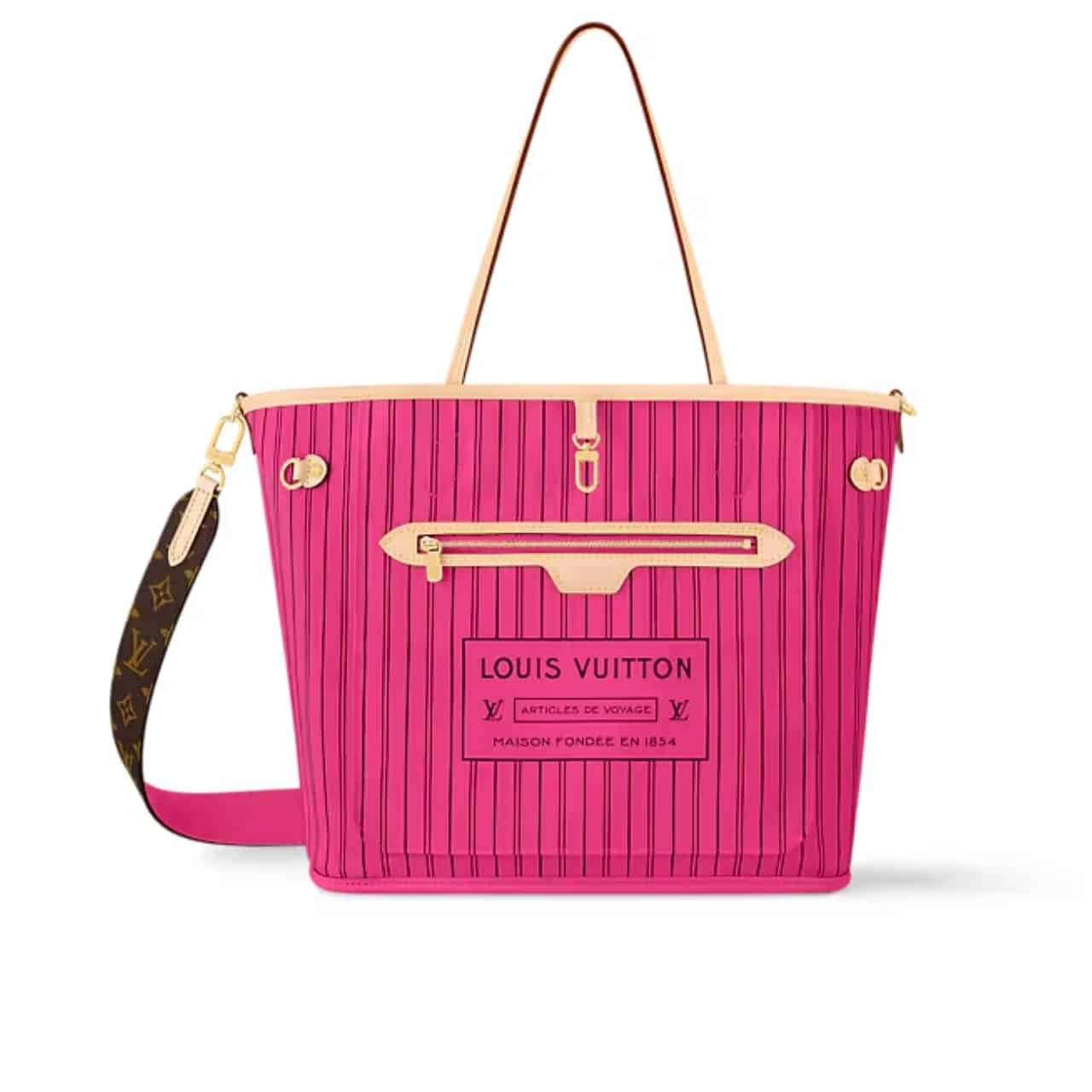 L0vis Vvtt0n Neverfull Bandoulière Inside Out Monogram Rose Pondichery 33Cm M12257