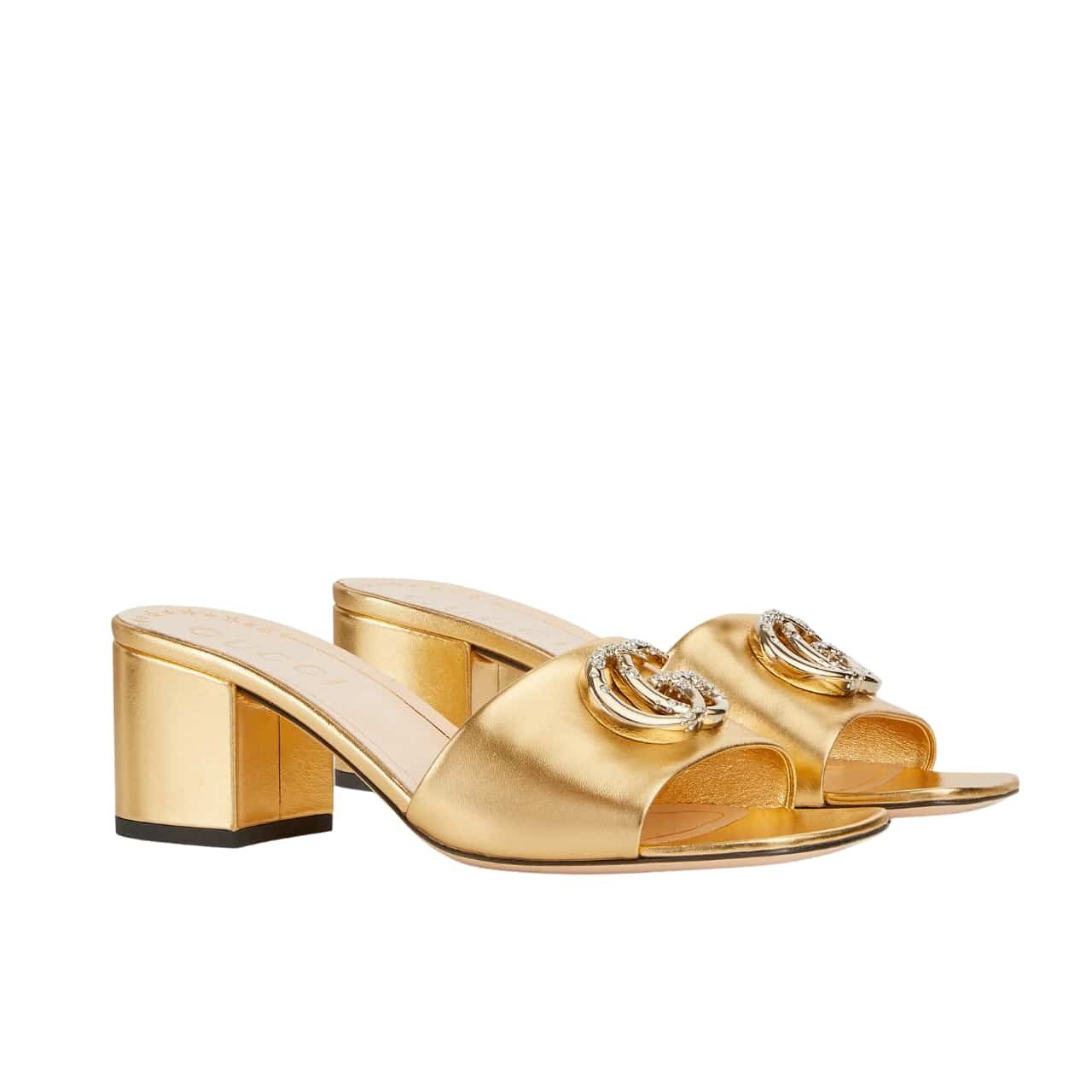 Gvc*1 Nojum Women’s Slide Sandal Metallic Gold ‎817257 B8B00 8024