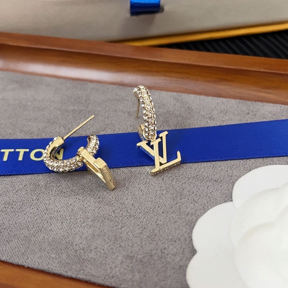 L0vis Vvtt0n Lv Iconic Earrings Gold M01732