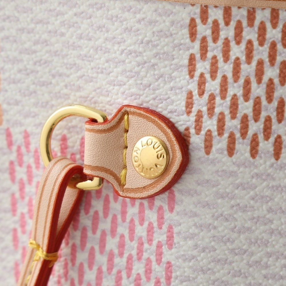 L0vis Vvtt0n Neverfull Mm Damier Canvas Peach 31Cm N40668