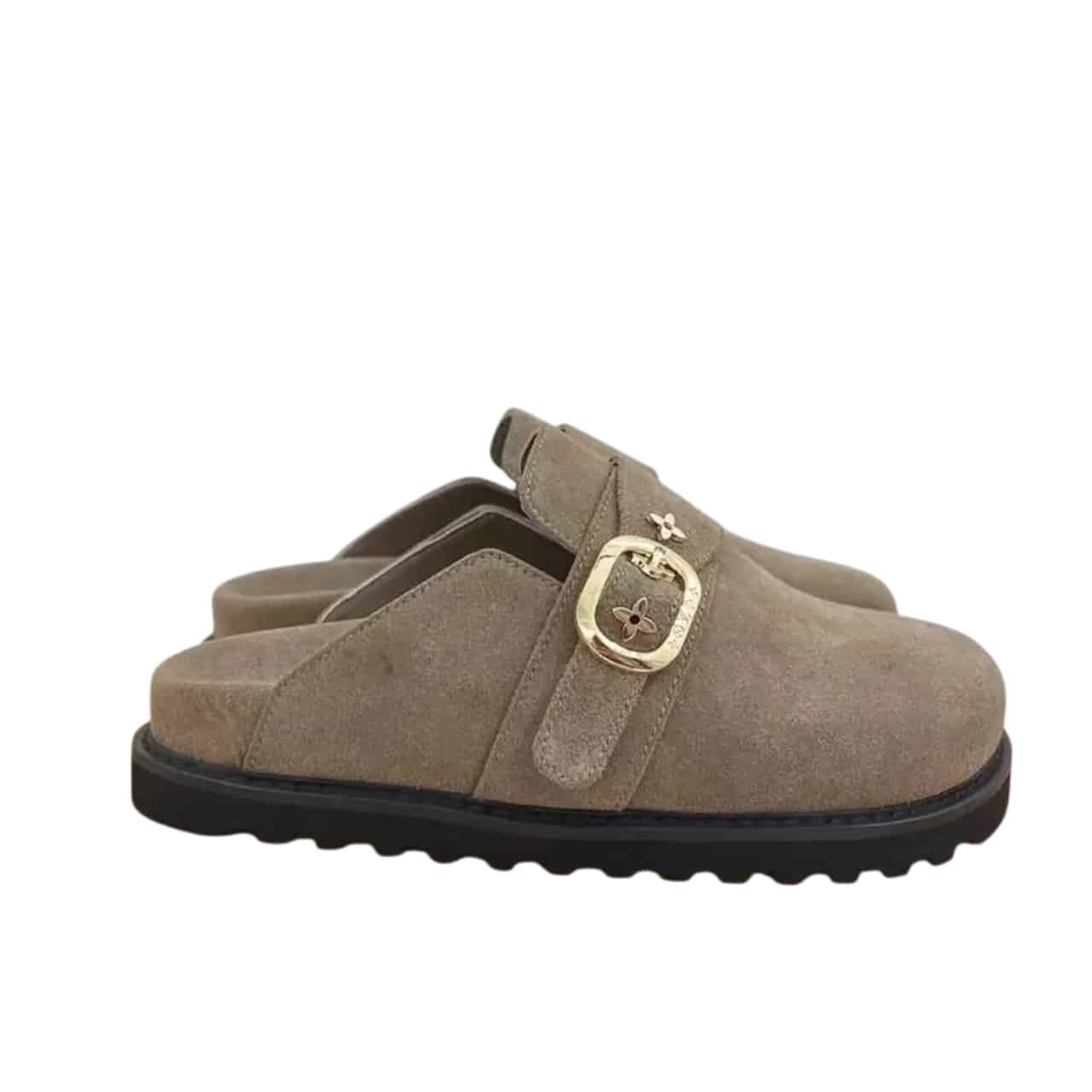 L0vis Vvtt0n Cosy Flat Comfort Clog Grey