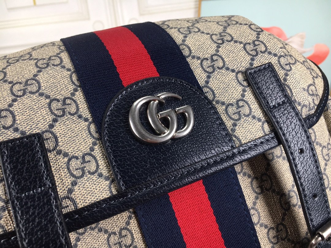 Gvc*1 Ophidia Gg Medium Backpack Blue 40Cm 598140 Huhan 4079