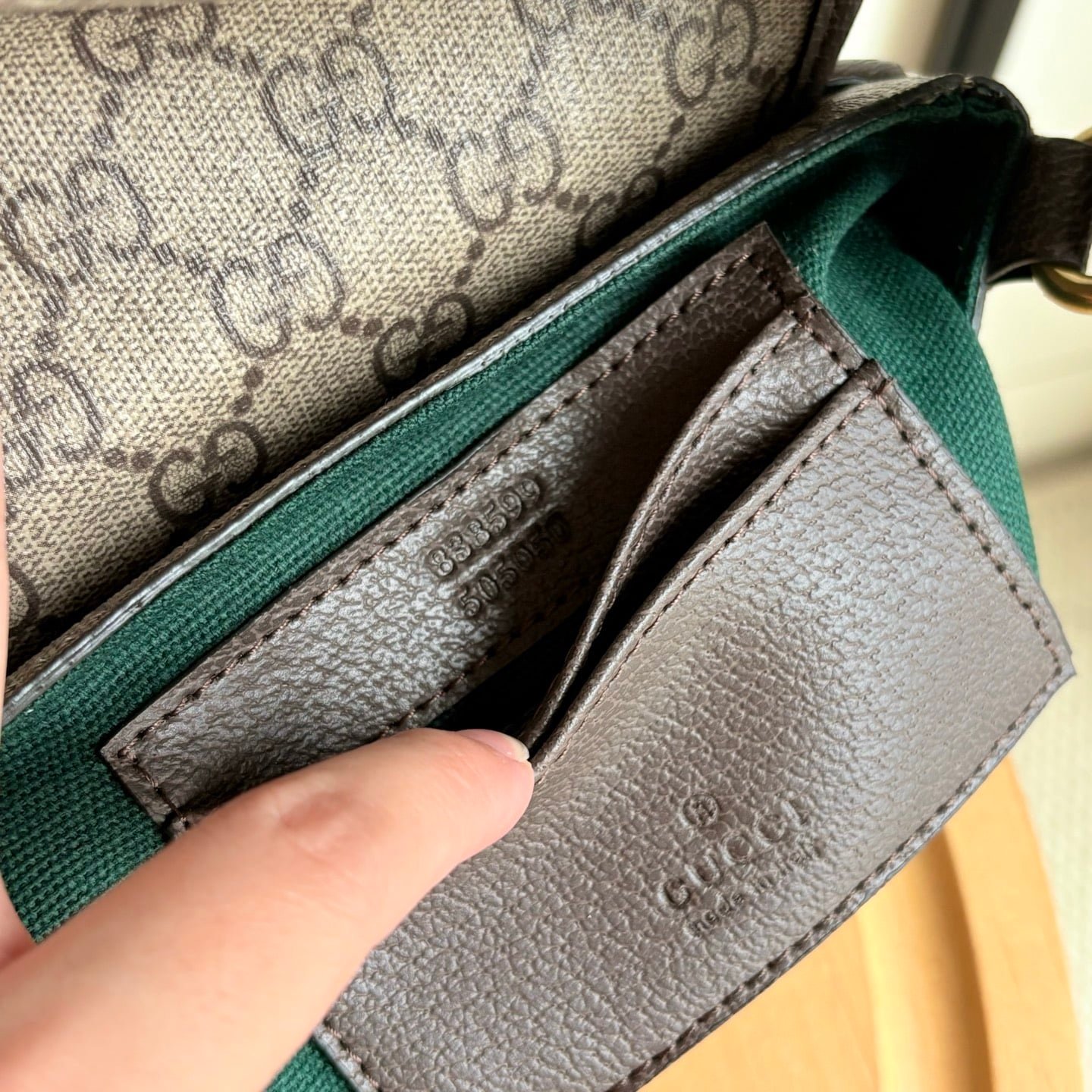 Gvc*1 Ophidia Mini Bag Beige And Dark Brown 18Cm ‎838599 Faeof 9745