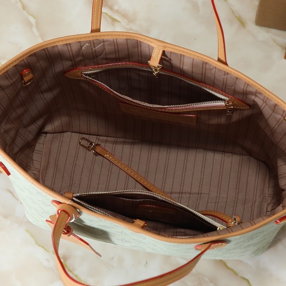 L0vis Vvtt0n Neverfull MM Monogram Origine Green 31Cm