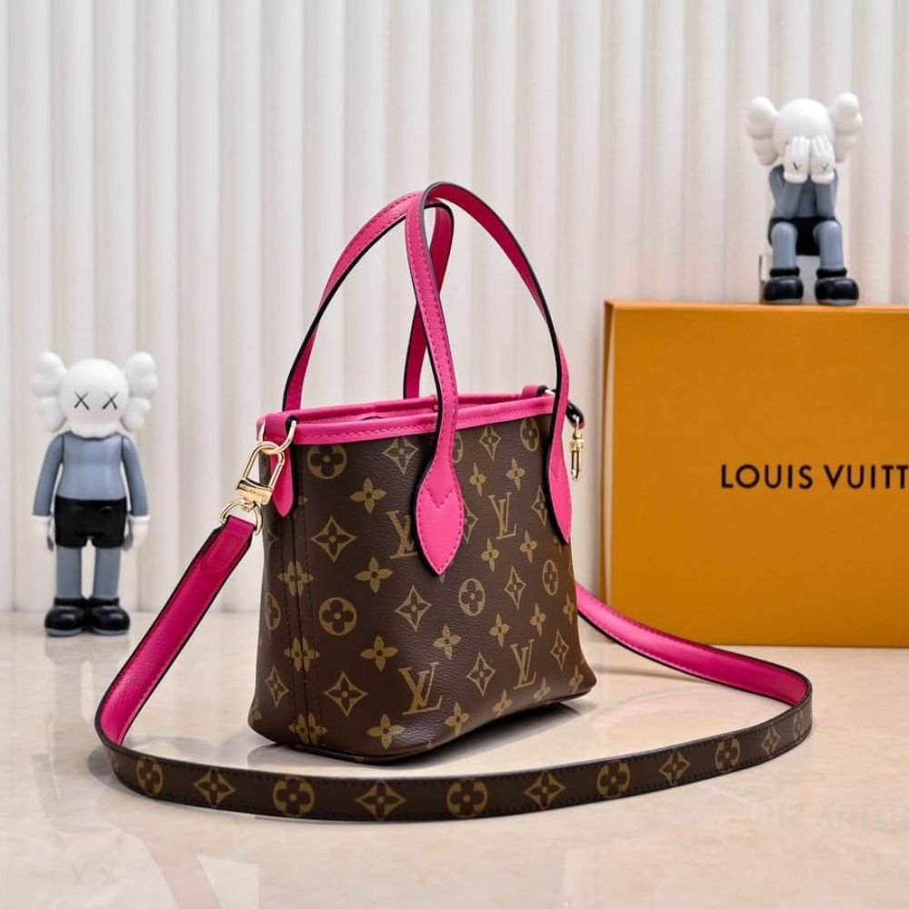L0vis Vvtt0n Neverfull Bandoulière Inside Out Bb Monogram Rose 20Cm M12106