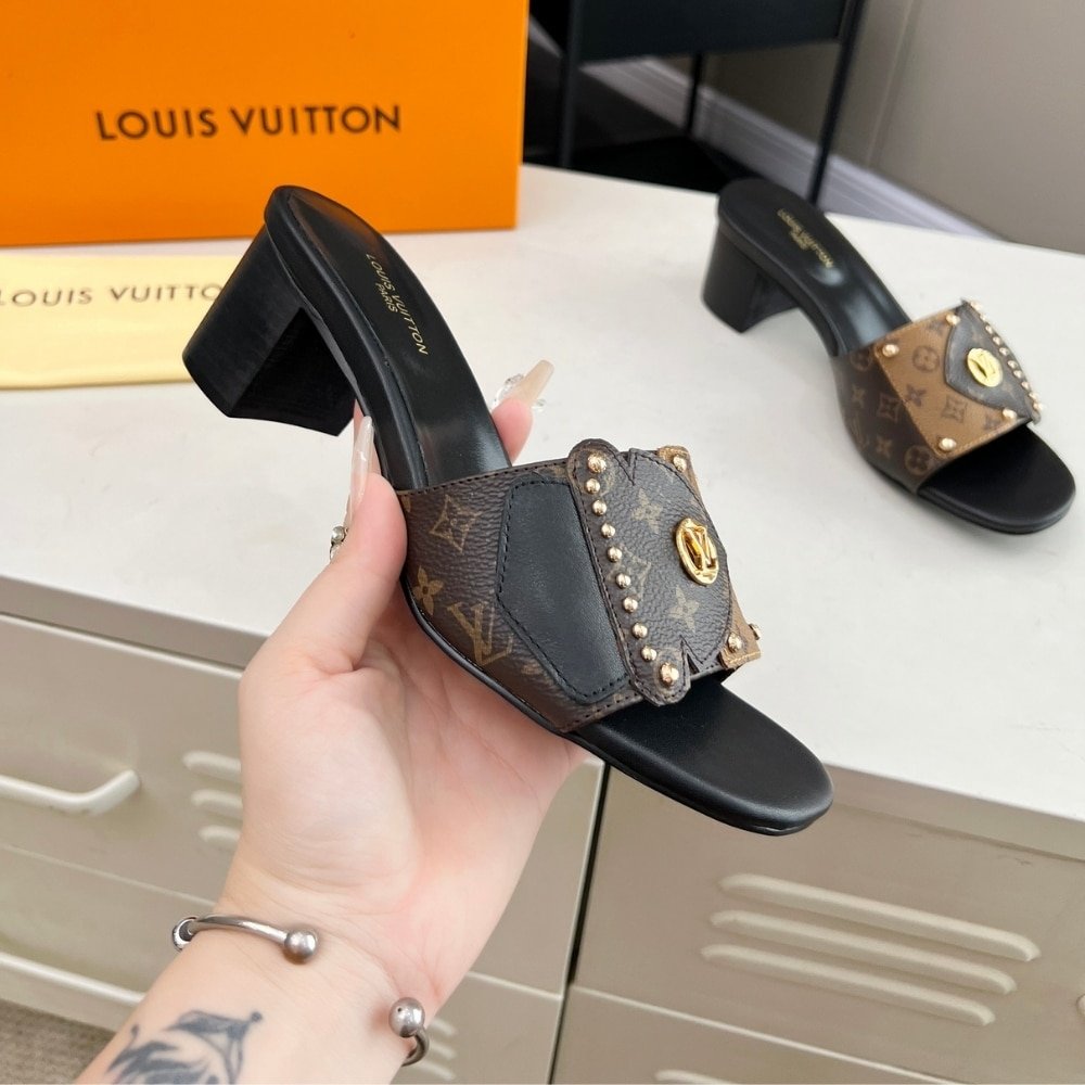 L0vis Vvtt0n Lv Frame Mule Cacao Brown