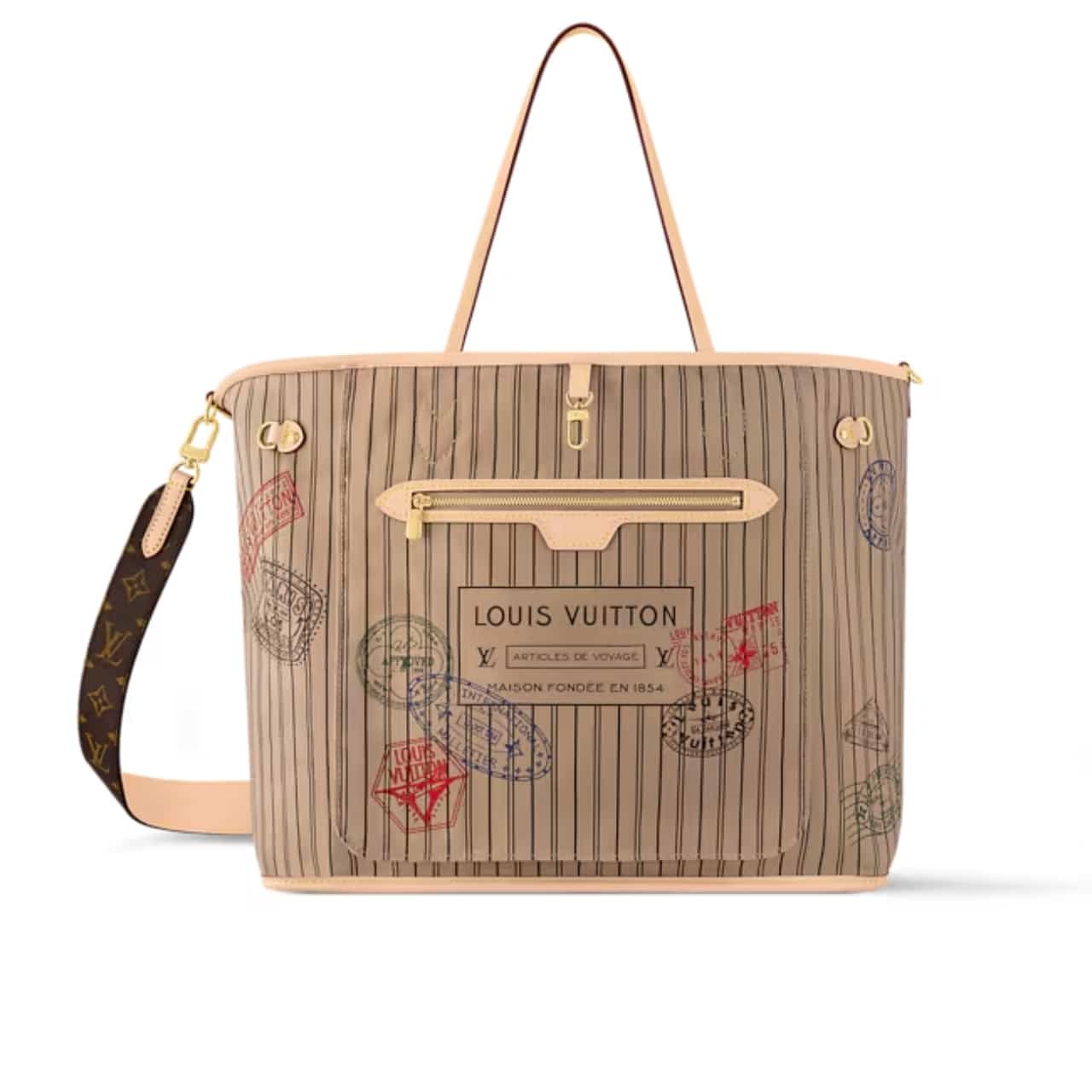 L0vis Vvtt0n Neverfull Bandoulière Inside Out GM Beige 39Cm M11948
