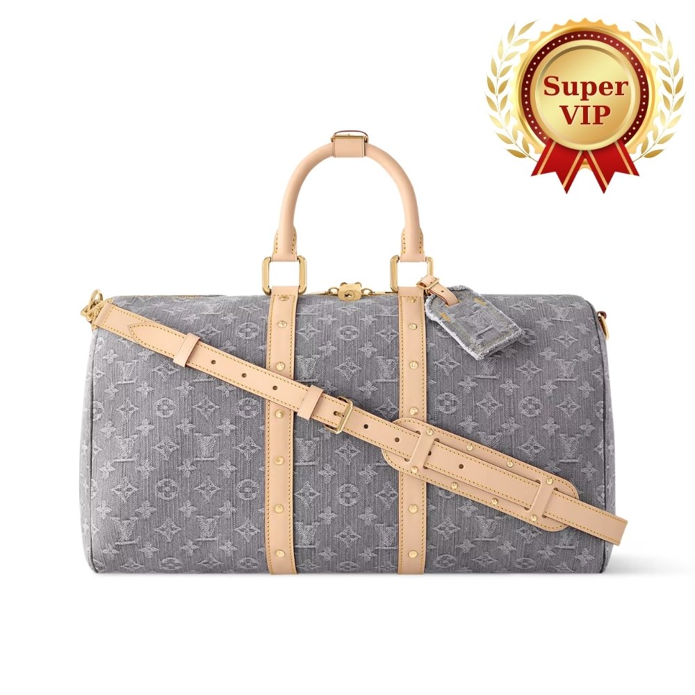 [S*per Vip 1:1] L0vis Vvtt0n Keepall Bandoulière 45 Cloudy Gray 45Cm M13748