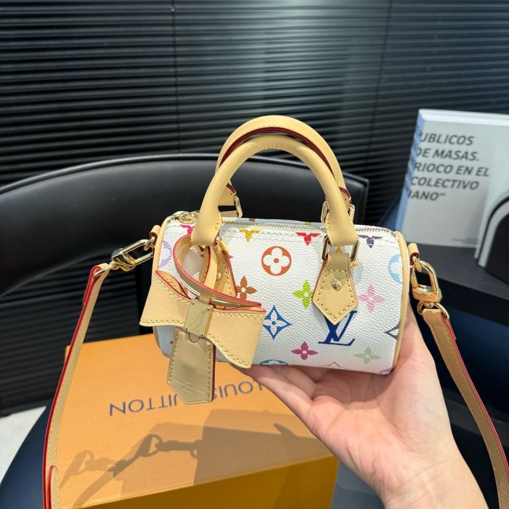 L0vis Vvtt0n X Takashi Murakami Nano Speedy White Multicolored 20Cm M13391