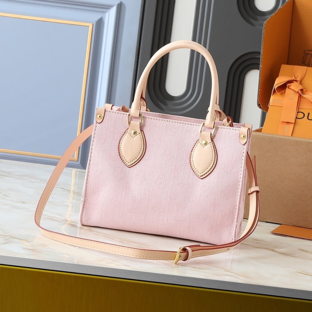 L0vis Vvtt0n Onthego PM Denim Pink 25Cm