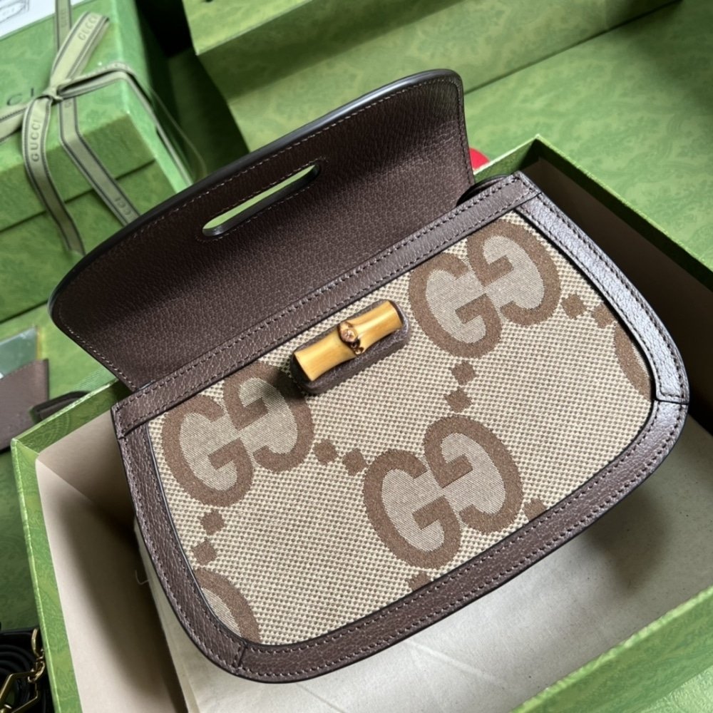 Gvc*1 Bamboo 1947 Jumbo Gg Small Top Handle Bag 18Cm