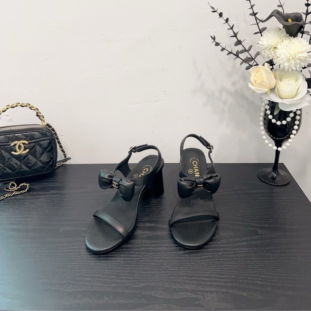 Ch**el Sandals Black G46192 B18985 94305