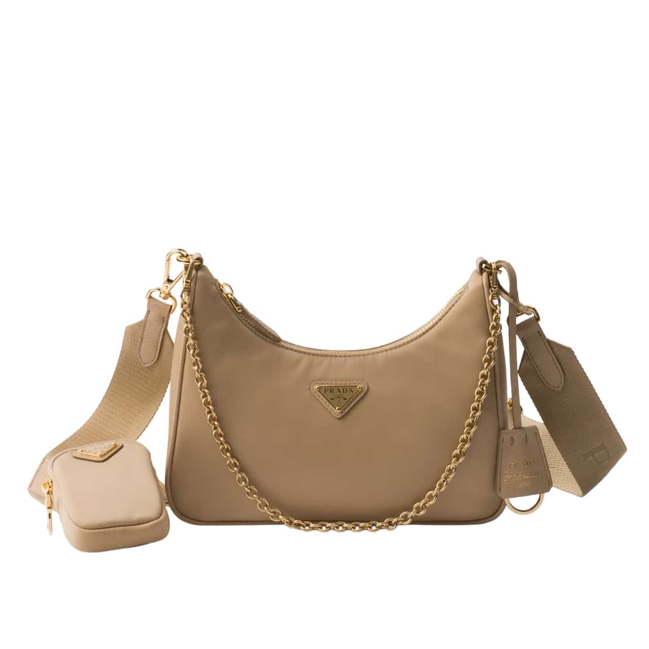 Pra*a Re Edition 2005 Re Nylon Bag Camel 22Cm 1Bh204 R064 F0Y8C V V9L