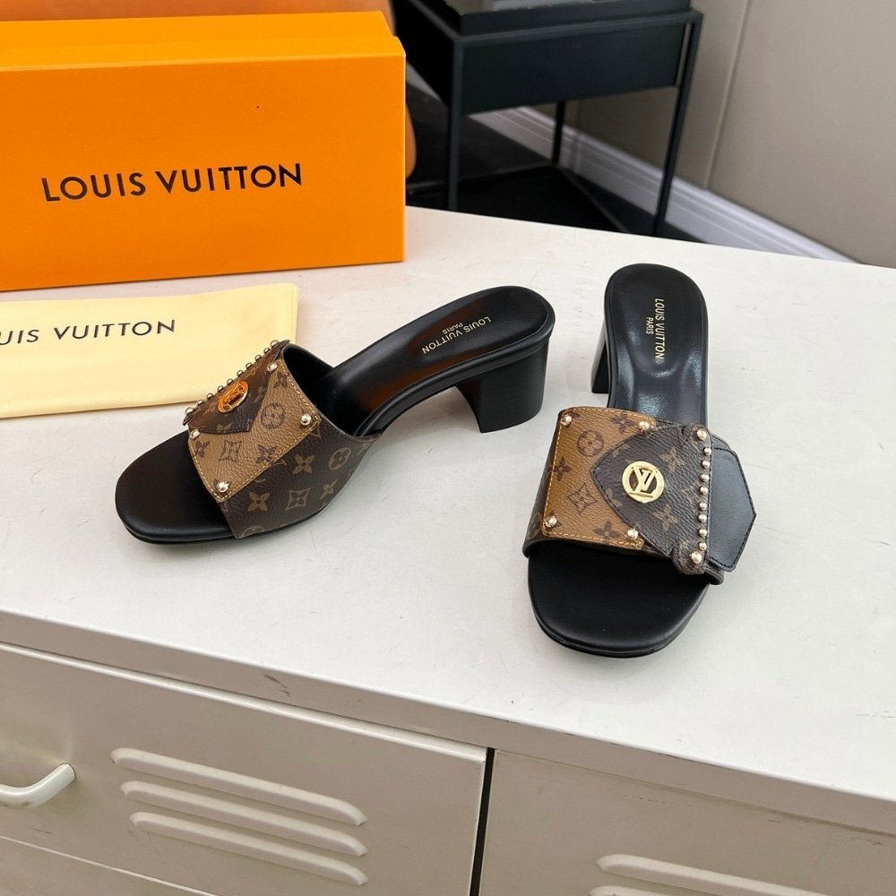 L0vis Vvtt0n Lv Frame Mule Cacao Brown