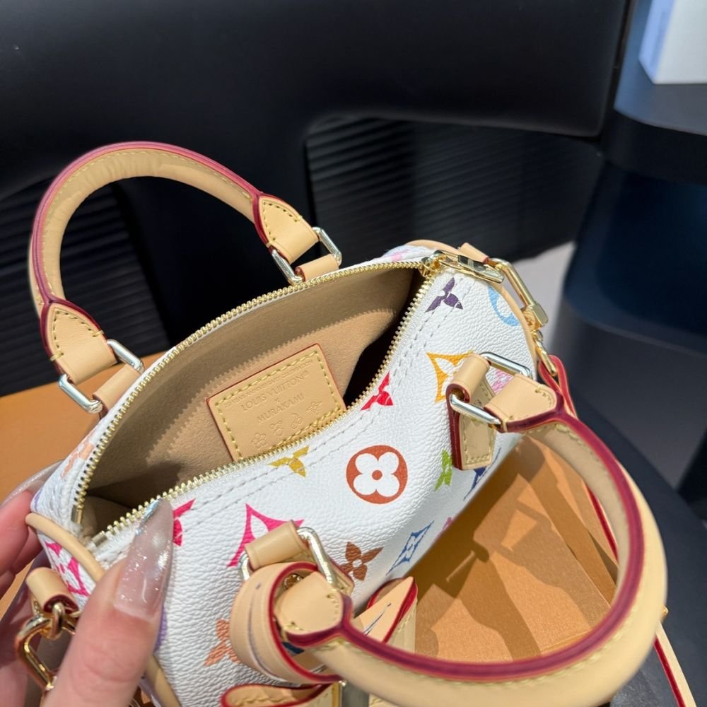 L0vis Vvtt0n X Takashi Murakami Nano Speedy White Multicolored 20Cm M13391