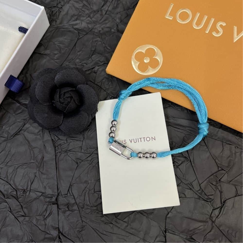 L0vis Vvtt0n Silver Lockit Bracelet Blue Q05785