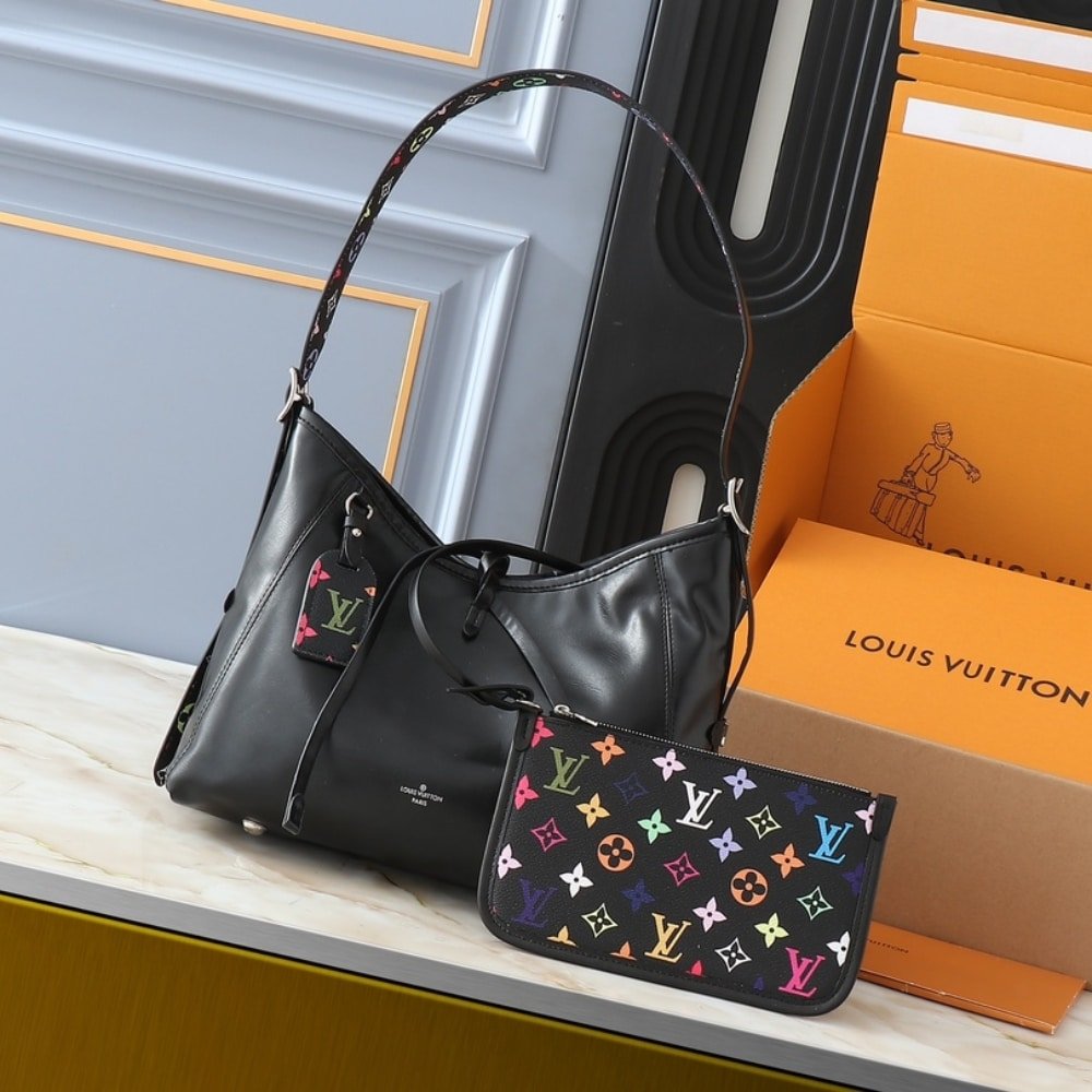 L0vis Vvtt0n X Takashi Murakami Carryall Vibe MM Black 29Cm M13105