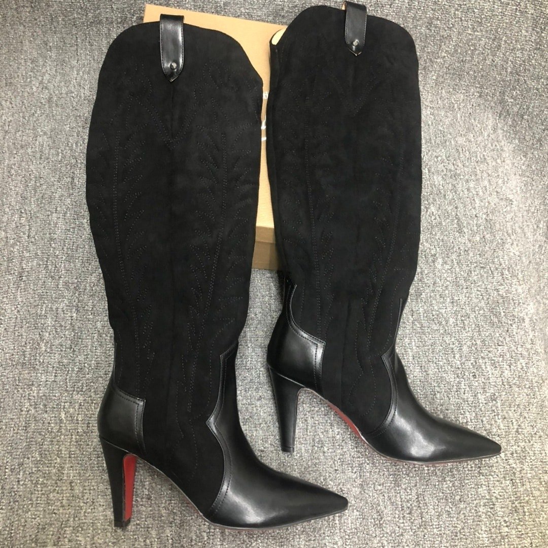 Chr1st1an Louboutin Santia Botta 85 Boots Black 3220701Bk01