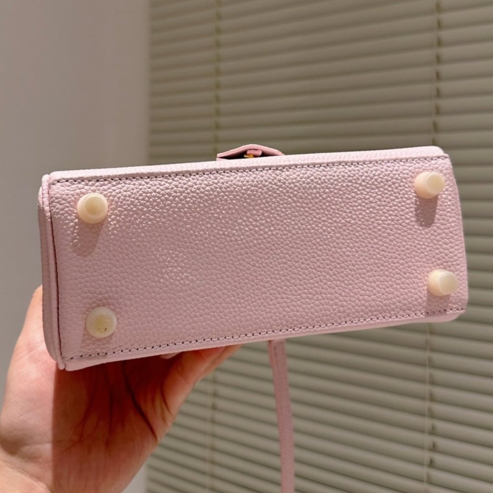 H**me5 Birkin 20 Togo Leather Light Pink 20Cm
