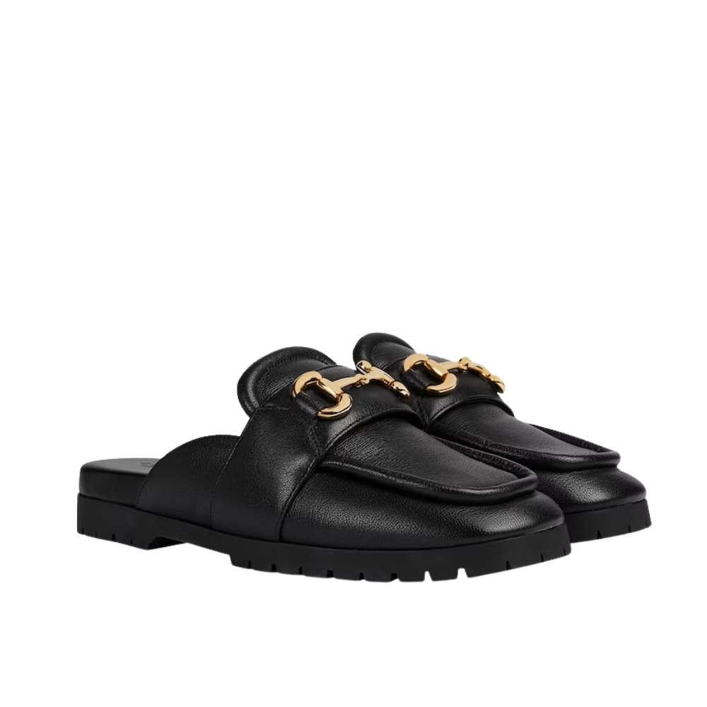 Gvc*1 Women’S Mule With Horsebit Black 771096 Aacai 1000