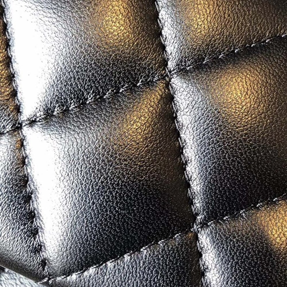Ch**el Classic 11.12 Handbag Gold Tone Metal Black 25Cm A01112 Y01295 94305